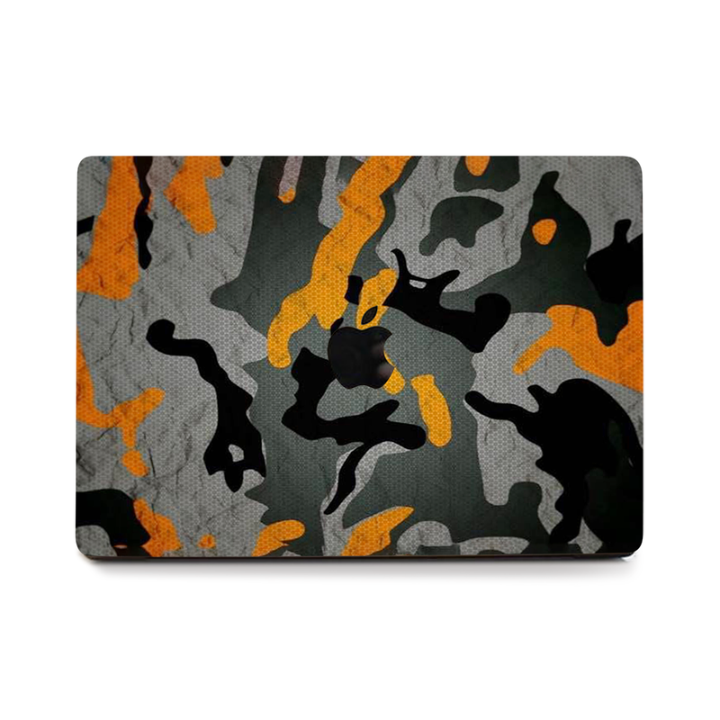 Orange Camo Laptop Skin