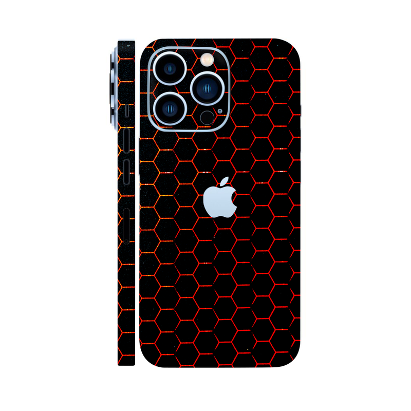 Red Honeycomb Mobile Skin