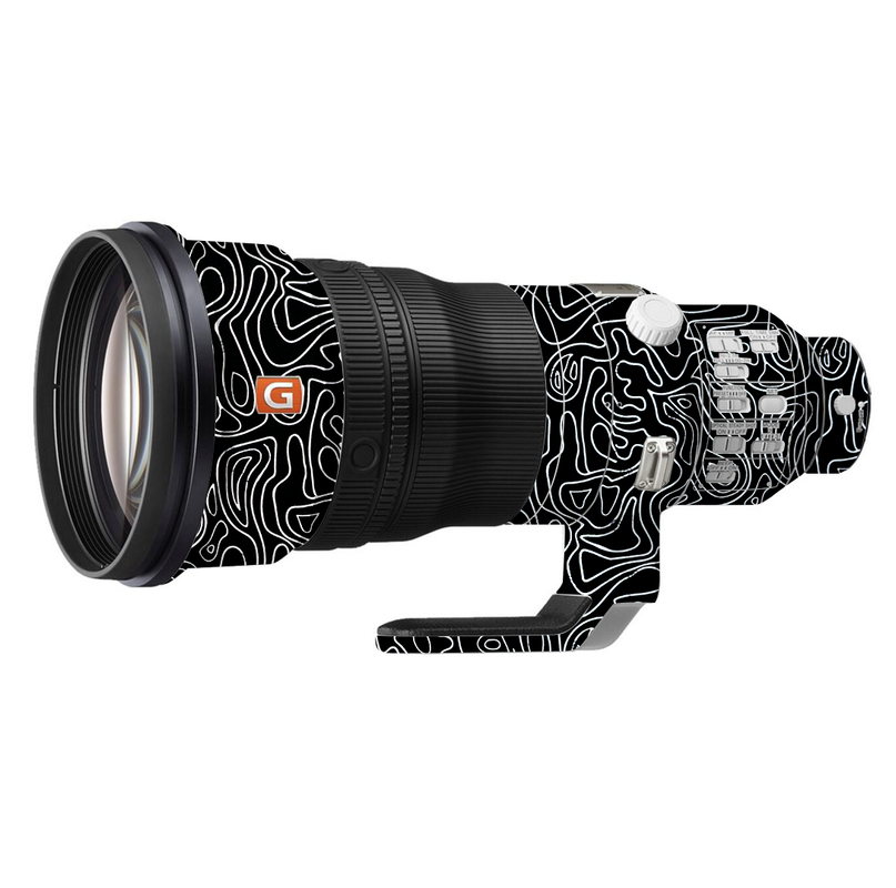 Black Doodles Camera Lens Skin