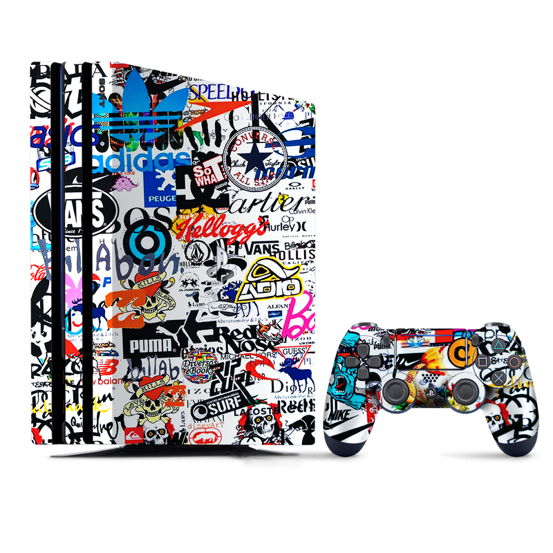 Abstract Brand Logo PlayStation 4 |PS4 Pro Skin