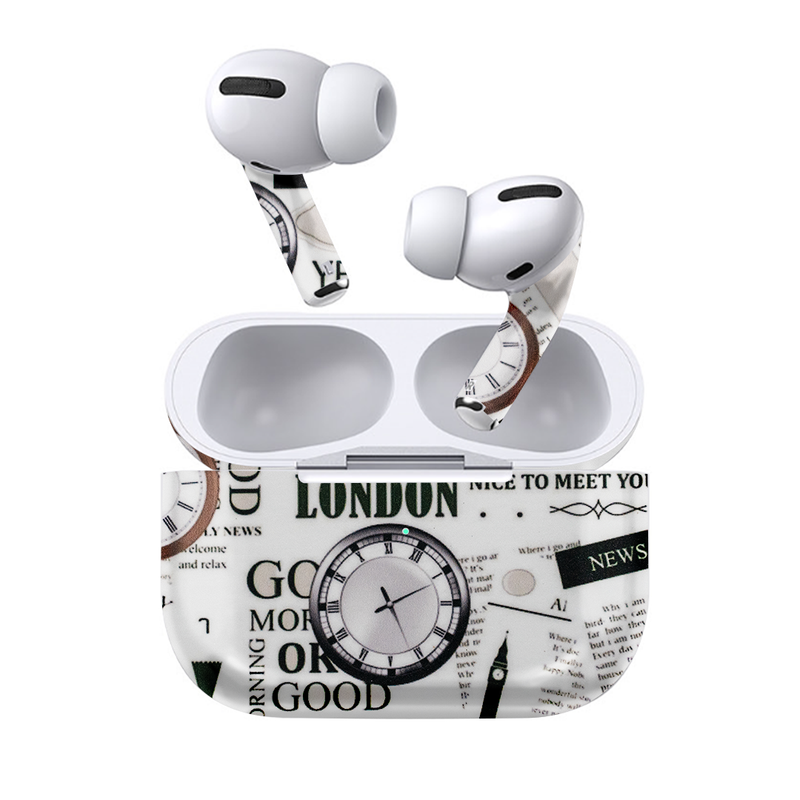 London Time Earbuds skin