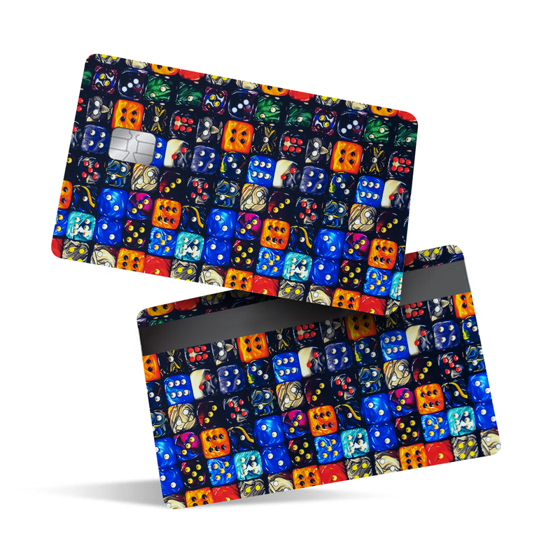 Dice Pattern Debit Card Skins & Credit Card Wrap