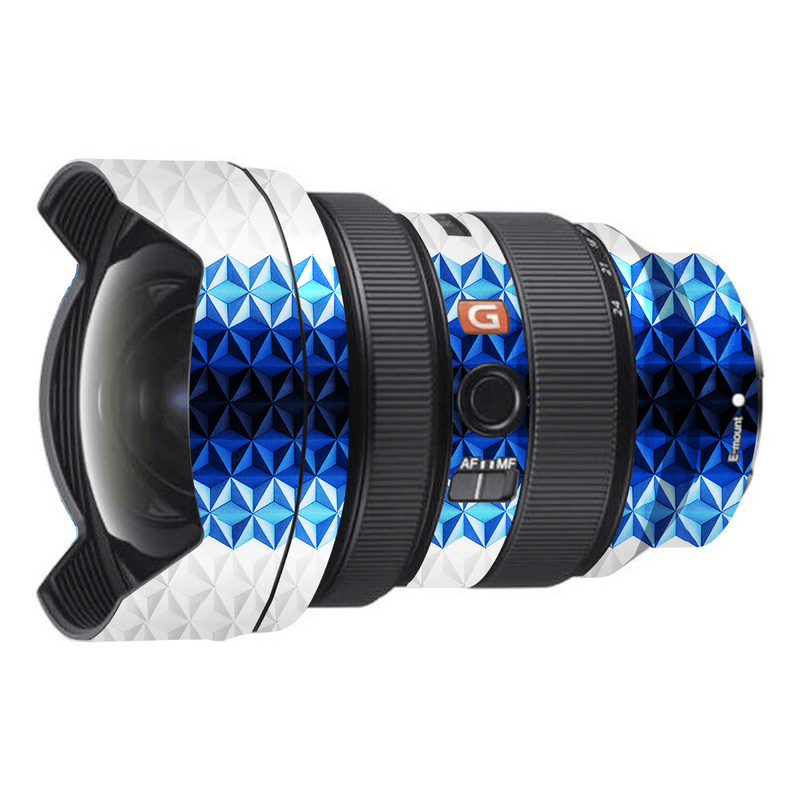 Blue Diamond Pattern Camera Lens Skin