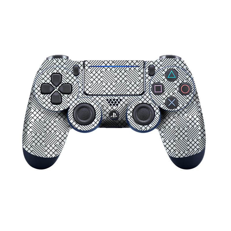 Geometric Black Line Pattern Controller Skin