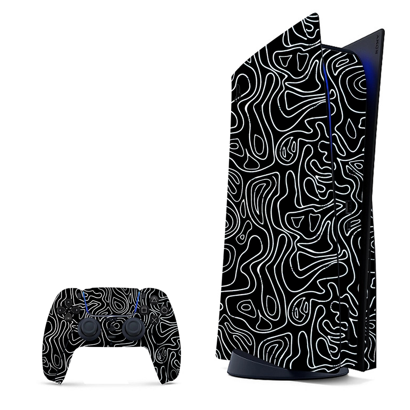 Black Doodles Playstation 5 Skin|PS5