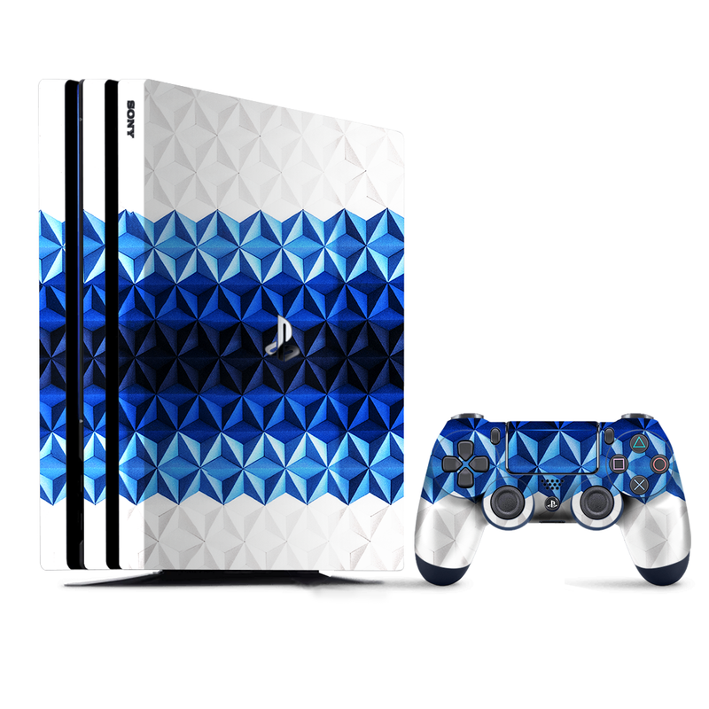 Blue Diamond Pattern PlayStation 4 |PS4 Pro Skin