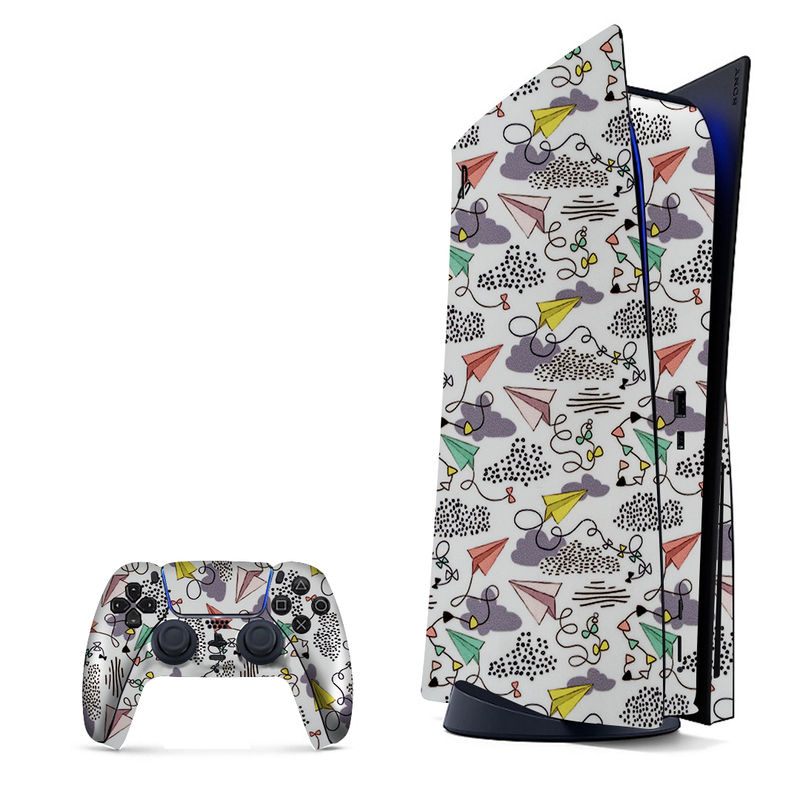 Airplane Doodles Playstation 5 Skin|PS5