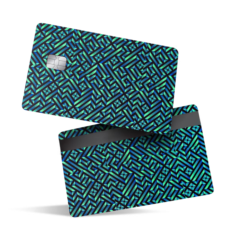 Gradient Pattern Debit Card Skins & Credit Card Wrap