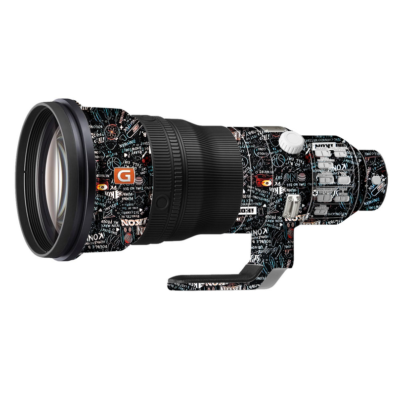 Typography Pattern Camera Lens Skin