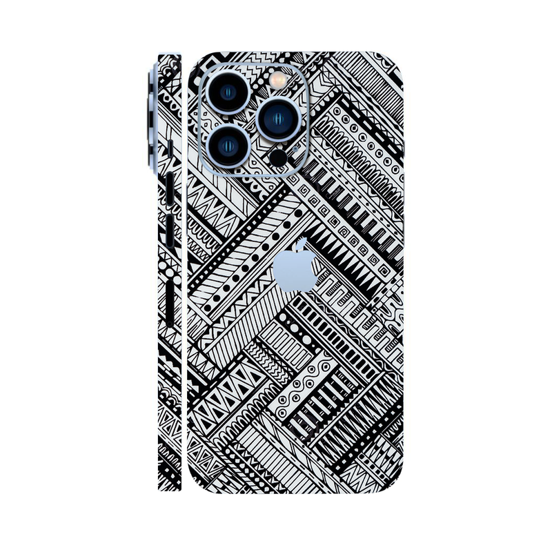 Mandala White and Black Mobile Skin