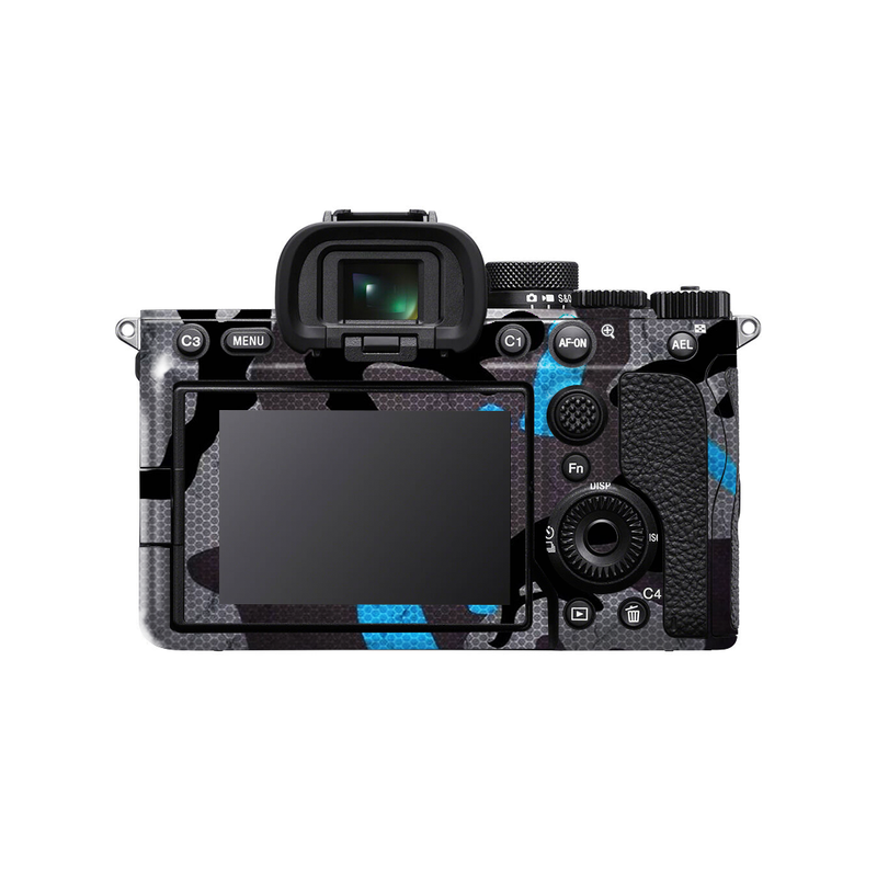 Blue Camouflage Camera Skin