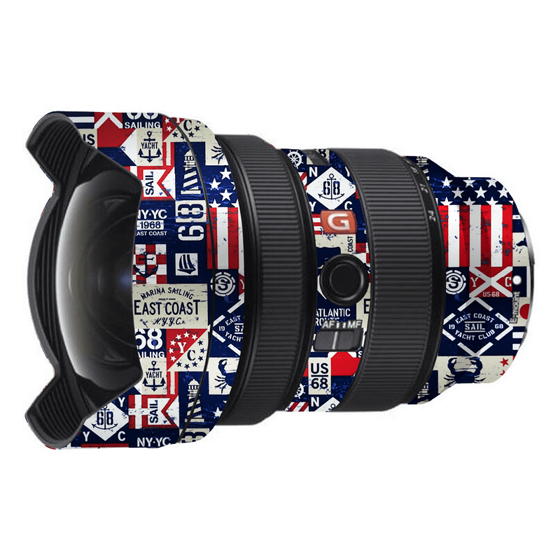 Abstract USA Flag Camera Lens Skin