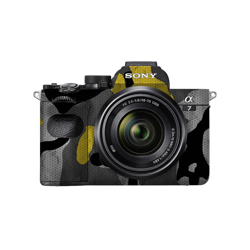 Yellow Camo Camera Skin