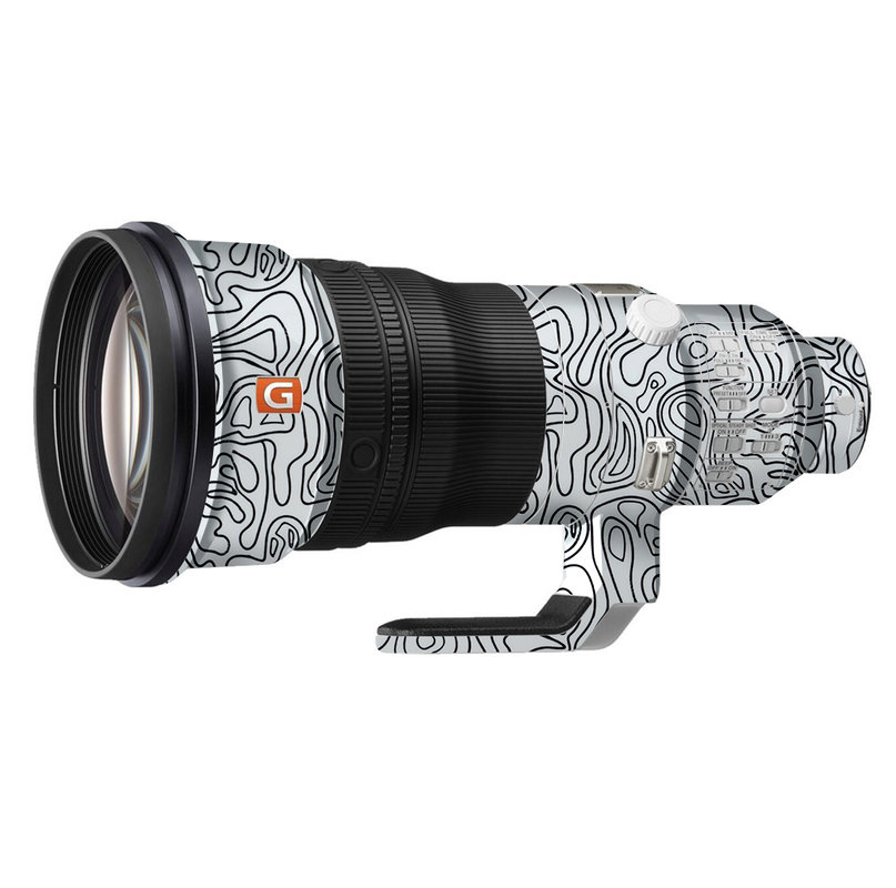 White Doodles Camera Lens Skin