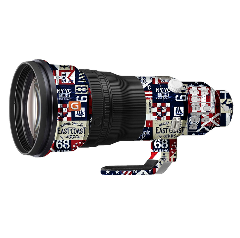 Abstract USA Flag Camera Lens Skin
