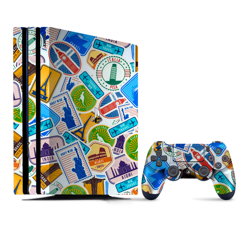 Abstract Travel PlayStation 4 |PS4 Pro Skin