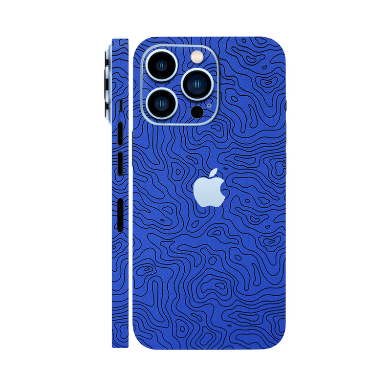 Blue Doodles Mobile Skin