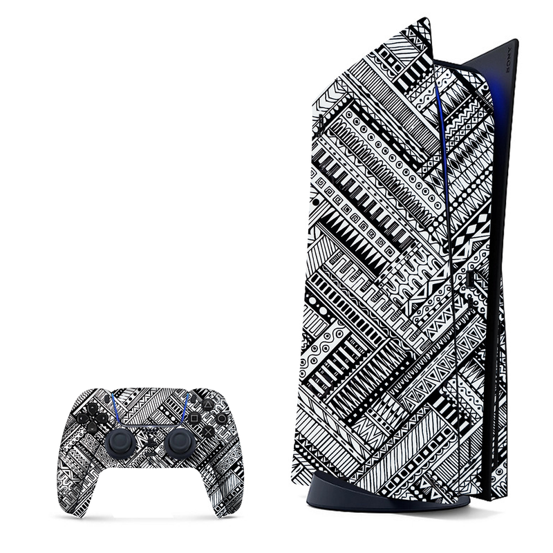 Black and White Mandala Playstation 5 Skin|PS5
