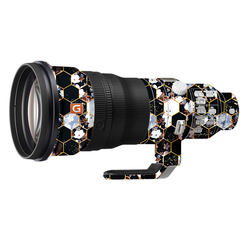 Honeycomb Flowers Pattern Camera Lens Skin