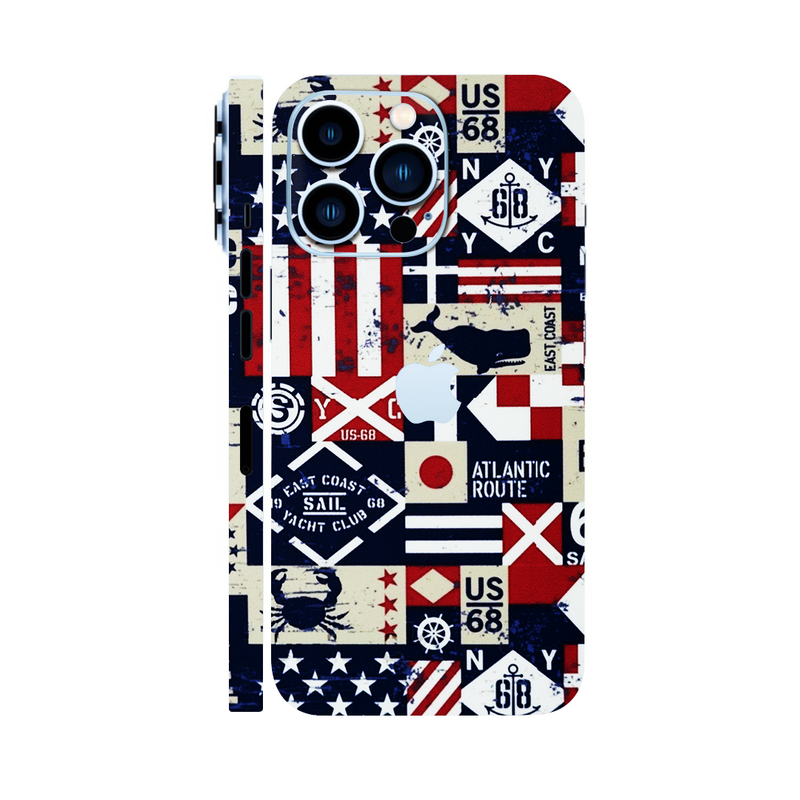 Abstract USA Flag Mobile Skin