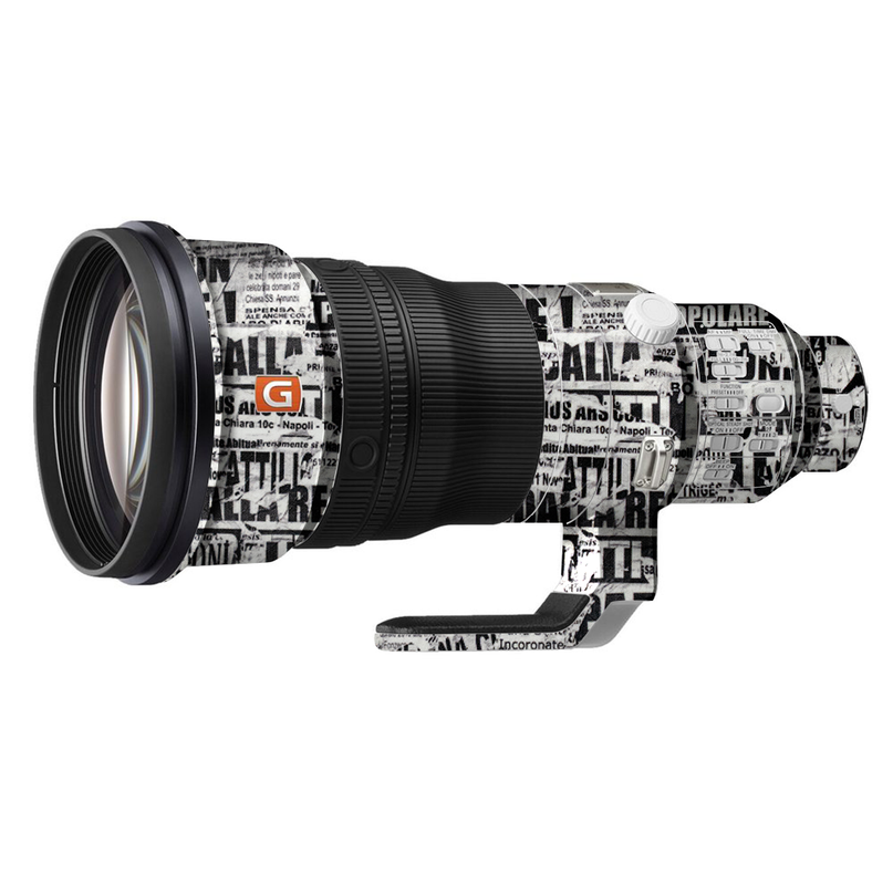 Typography Design Camera Lens Skin
