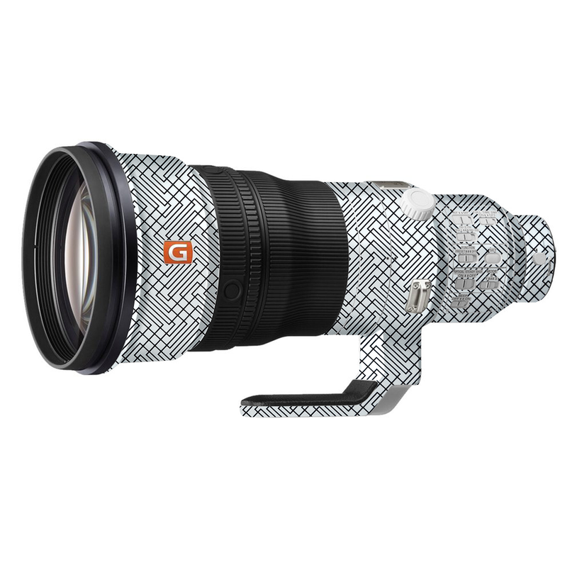 Geometric Black Line Pattern Camera Lens Skin