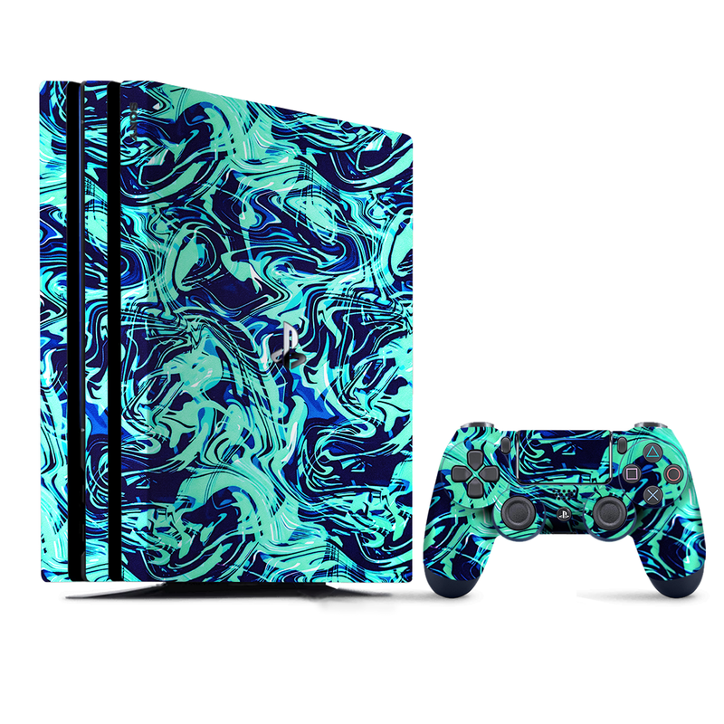 Green Marble Pattern PlayStation 4 |PS4 Pro Skin