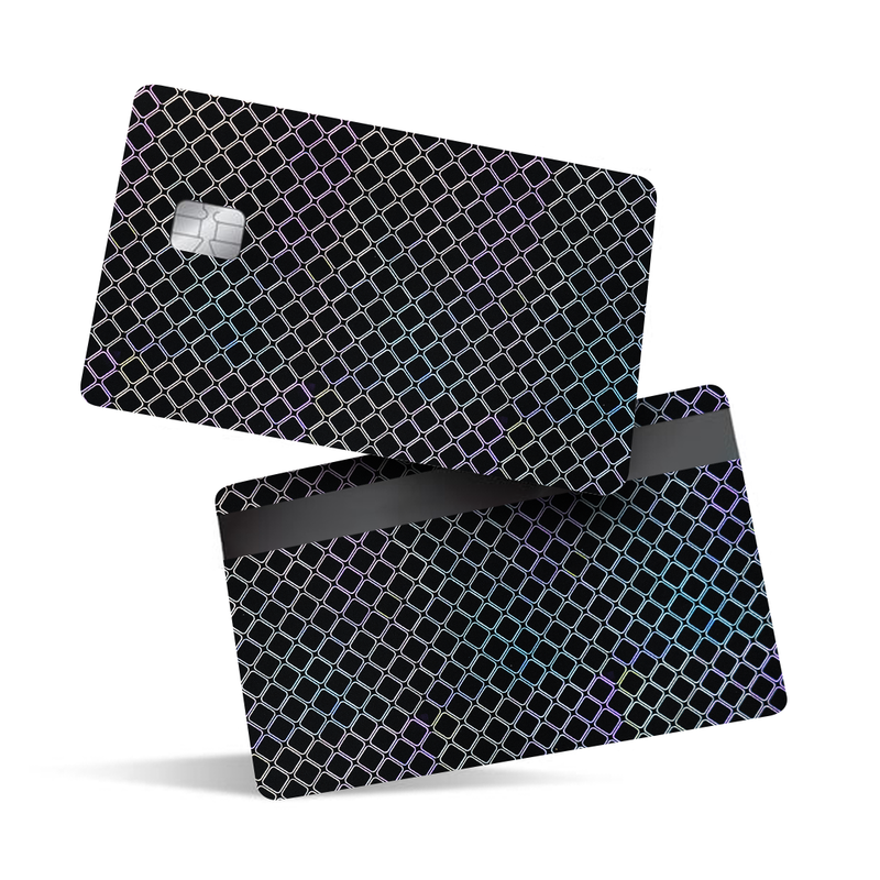 Gradient Geometric Pattern Debit Card Skins & Credit Card Wrap
