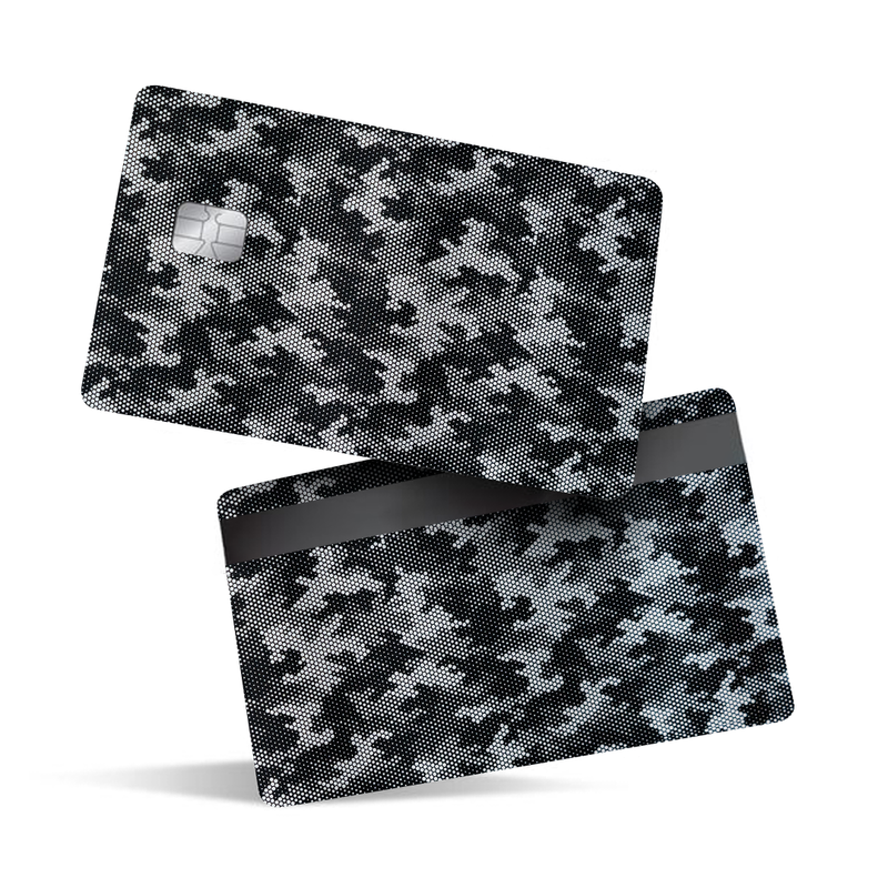 Grey Army Camouflage Debit Card Skins & Credit Card Wrap