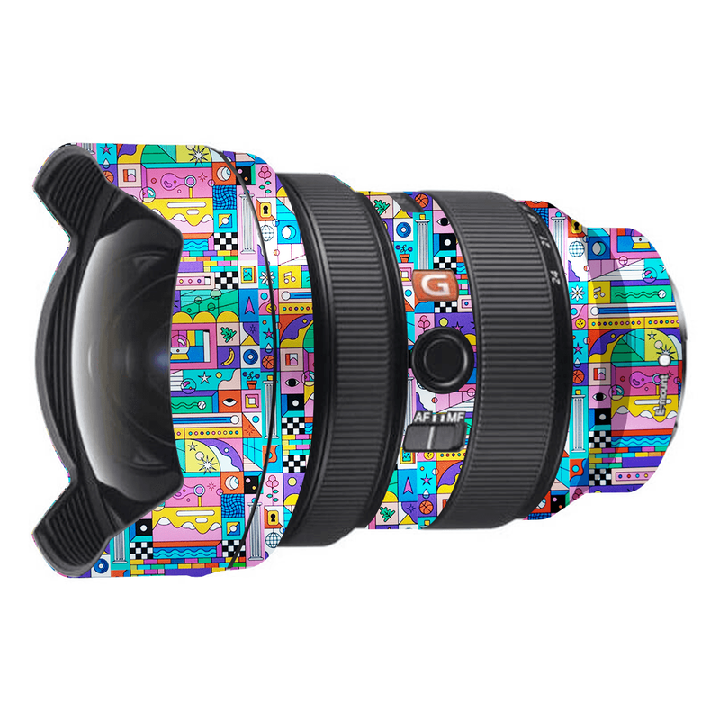 Doodles Pattern Camera Lens Skin