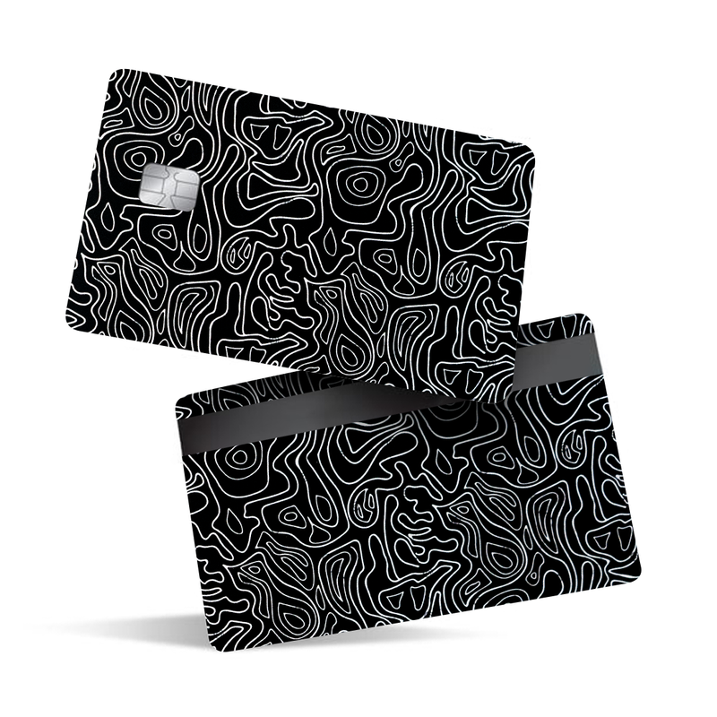 Black Doodles Debit Card Skins & Credit Card Wrap