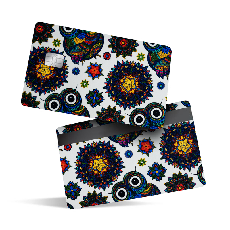 Owl Mandala Debit Card Skins & Credit Card Wrap
