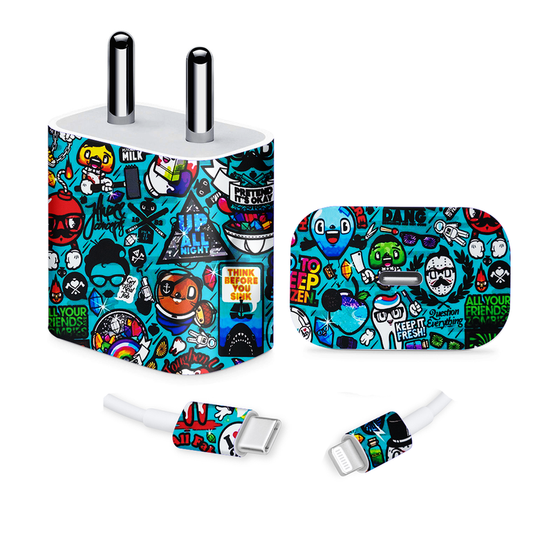 Cartoon Abstract Charger Skin