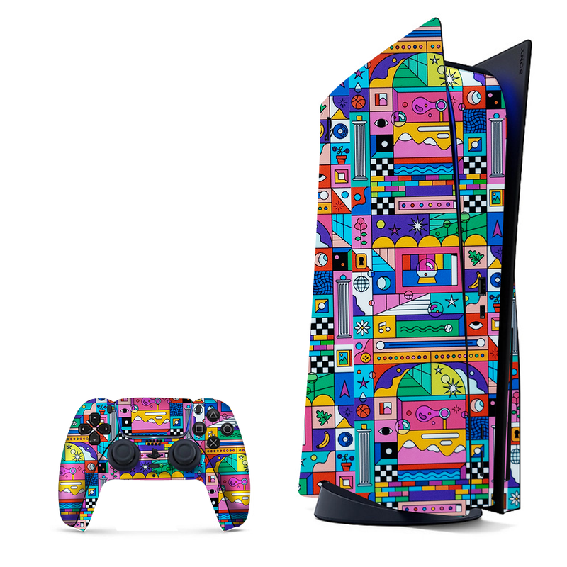 Doodles Pattern Playstation 5 Skin|PS5