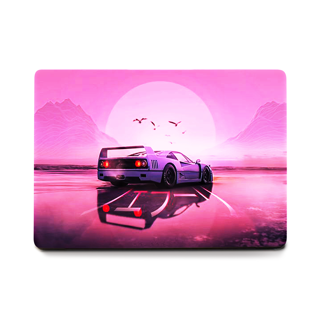 Pink care race Laptop skin