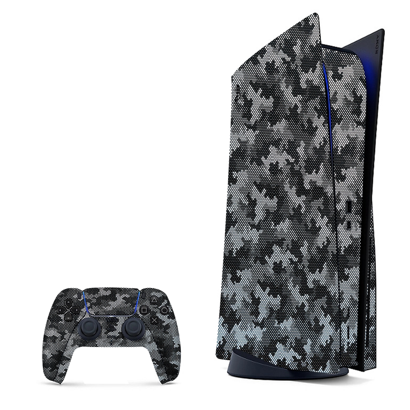 Grey Army Camouflage Playstation 5 Skin|PS5