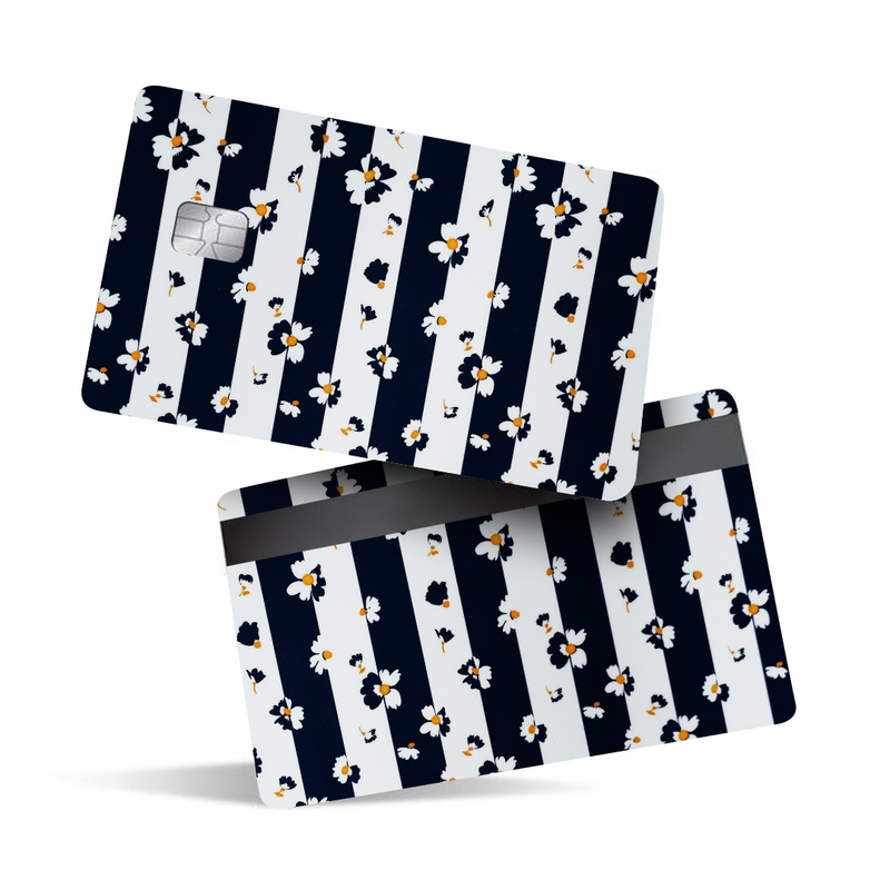 Daisy Flower Pattern Debit Card Skins & Credit Card Wrap