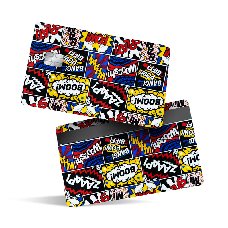 Boom Boom Pattern Debit Card Skins & Credit Card Wrap