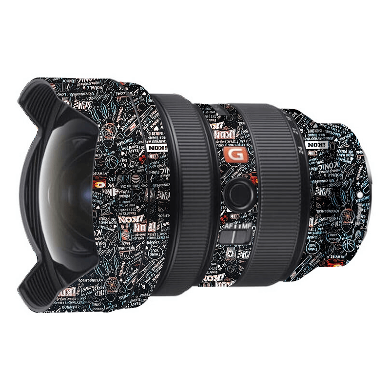Typography Pattern Camera Lens Skin