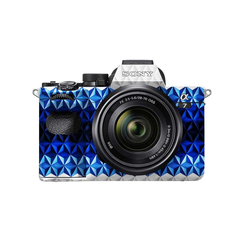 Blue Diamond Pattern Camera Skin