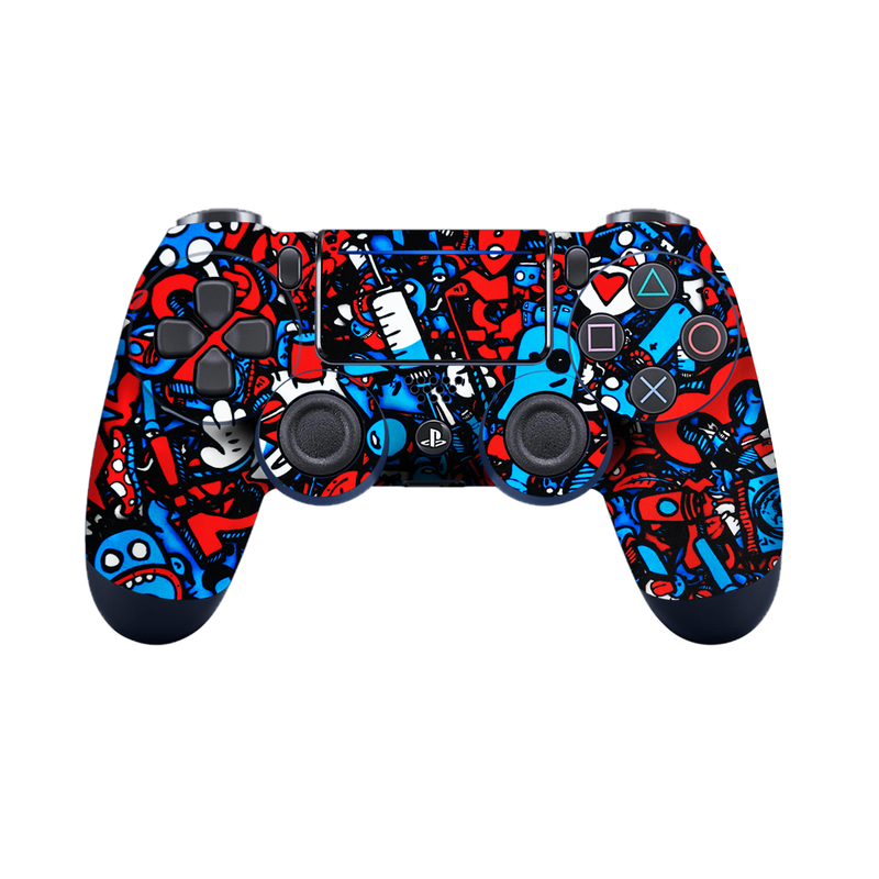 Cartoon Doodles Controller Skin