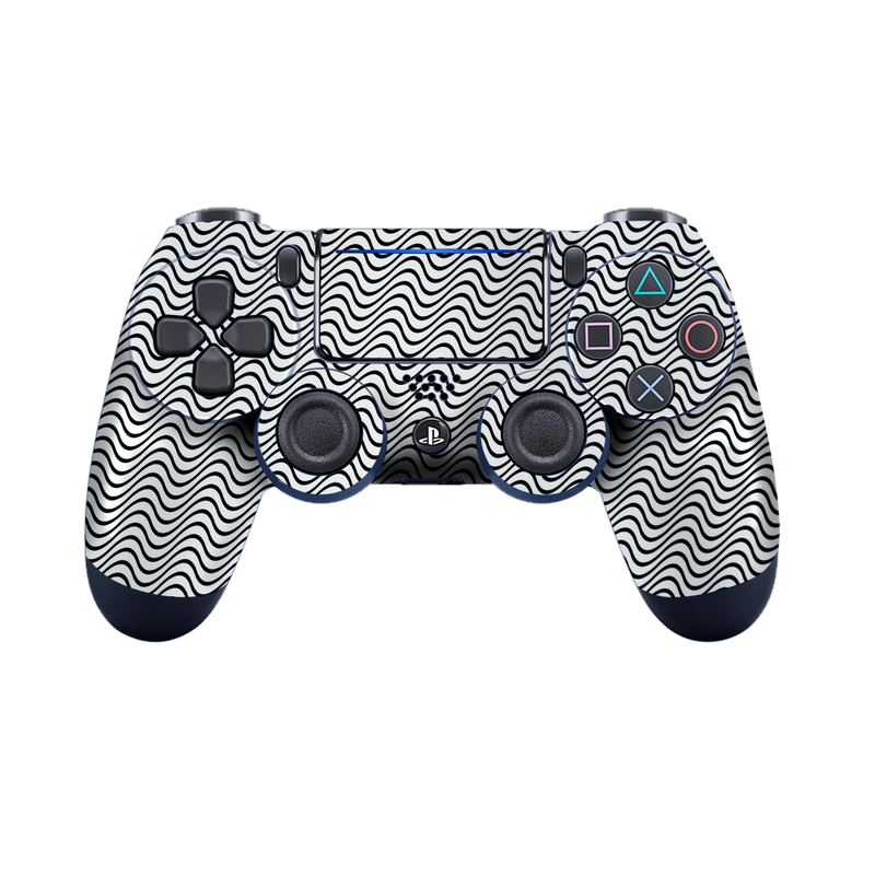 White Wave Pattern Controller Skin