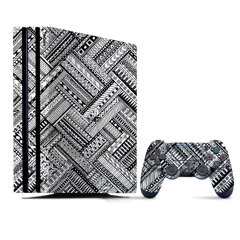 Black and White Mandala PlayStation 4 |PS4 Pro Skin