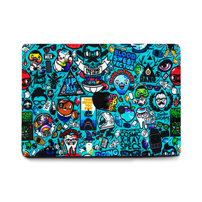 Cartoon Abstract Laptop Skin