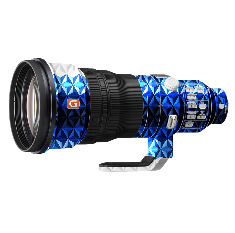 Blue Diamond Pattern Camera Lens Skin