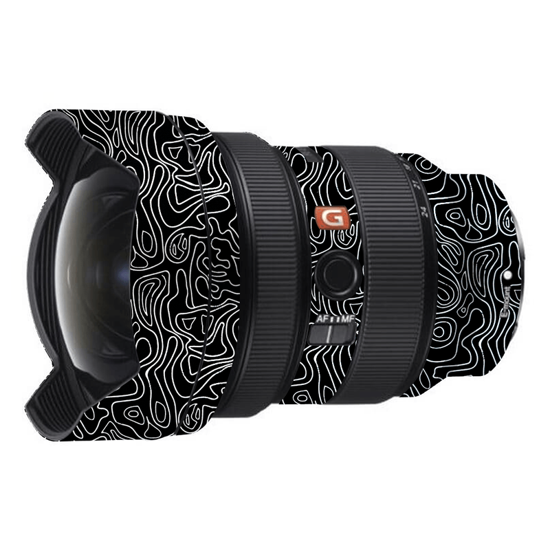 Black Doodles Camera Lens Skin