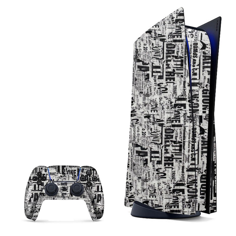 Typography Design Playstation 5 Skin|PS5