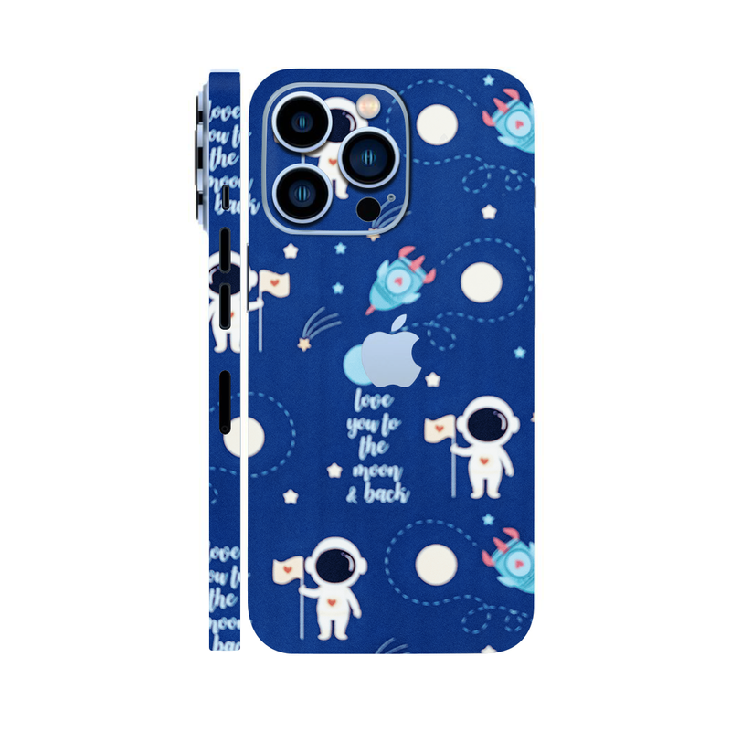 Blue Space Art Mobile Skin