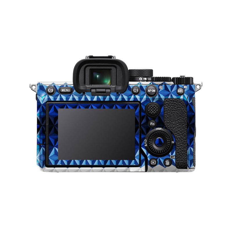 Blue Diamond Pattern Camera Skin