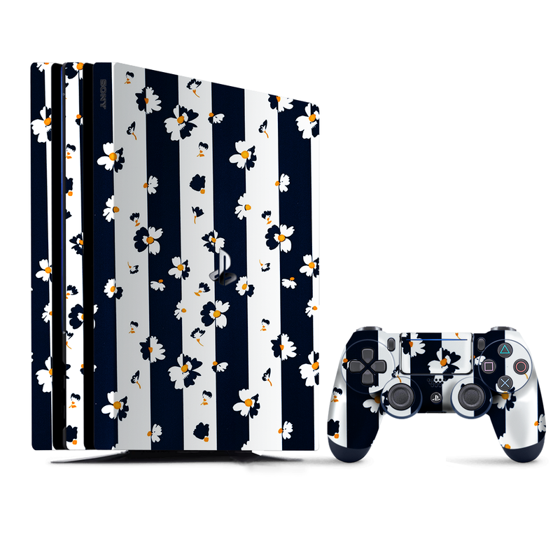 Daisy Flower Pattern PlayStation 4 |PS4 Pro Skin